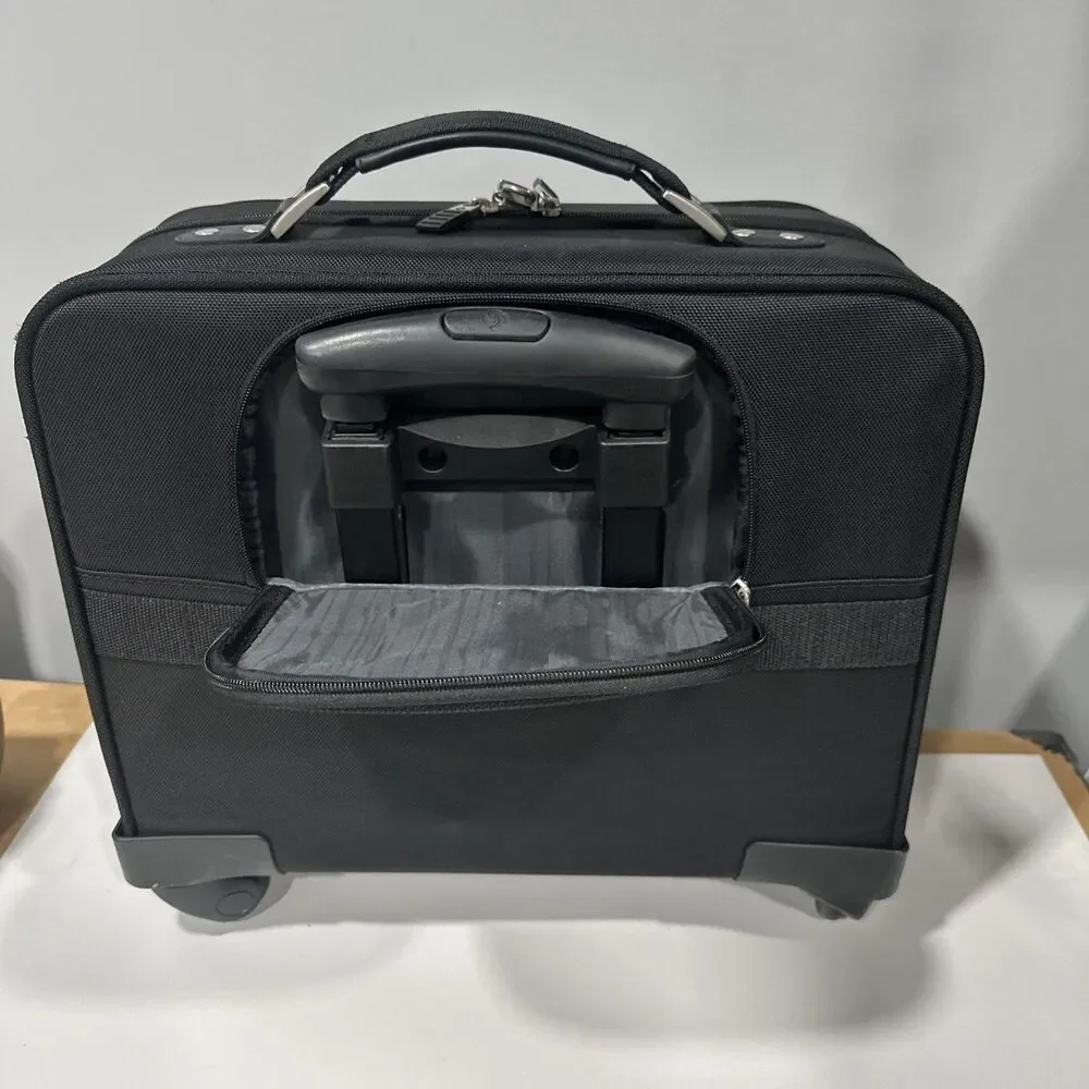SAMSONITE BUSINESS iMOBILE 360 BLACK ROLLING BUSINESS CASE APPROX 16" X16"X10" - Picture 3 of 10